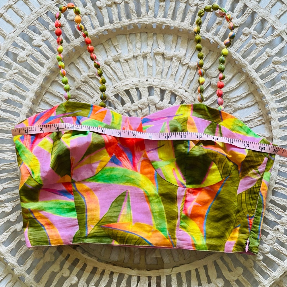 FARM Rio Multicolor Tropical Crop Top - Picture 6 of 8